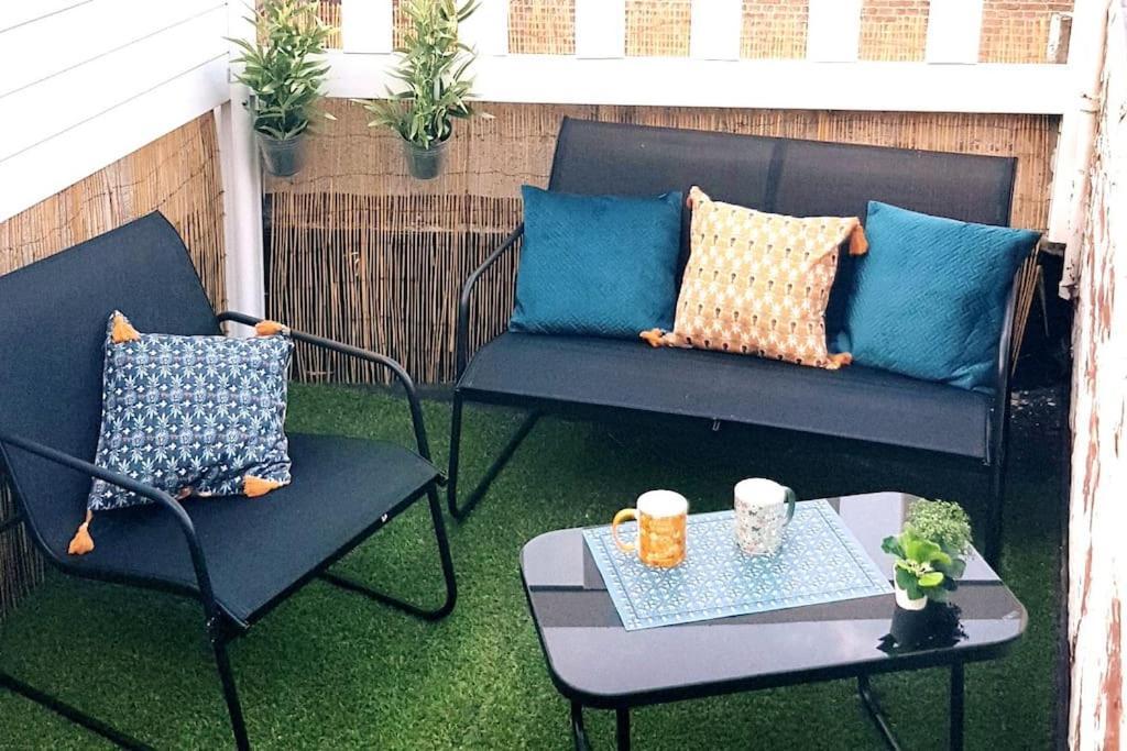 Le Chat Bleu - 26M2- Terrasse Sur Les Toits - Wi-Fi Amiens Luaran gambar